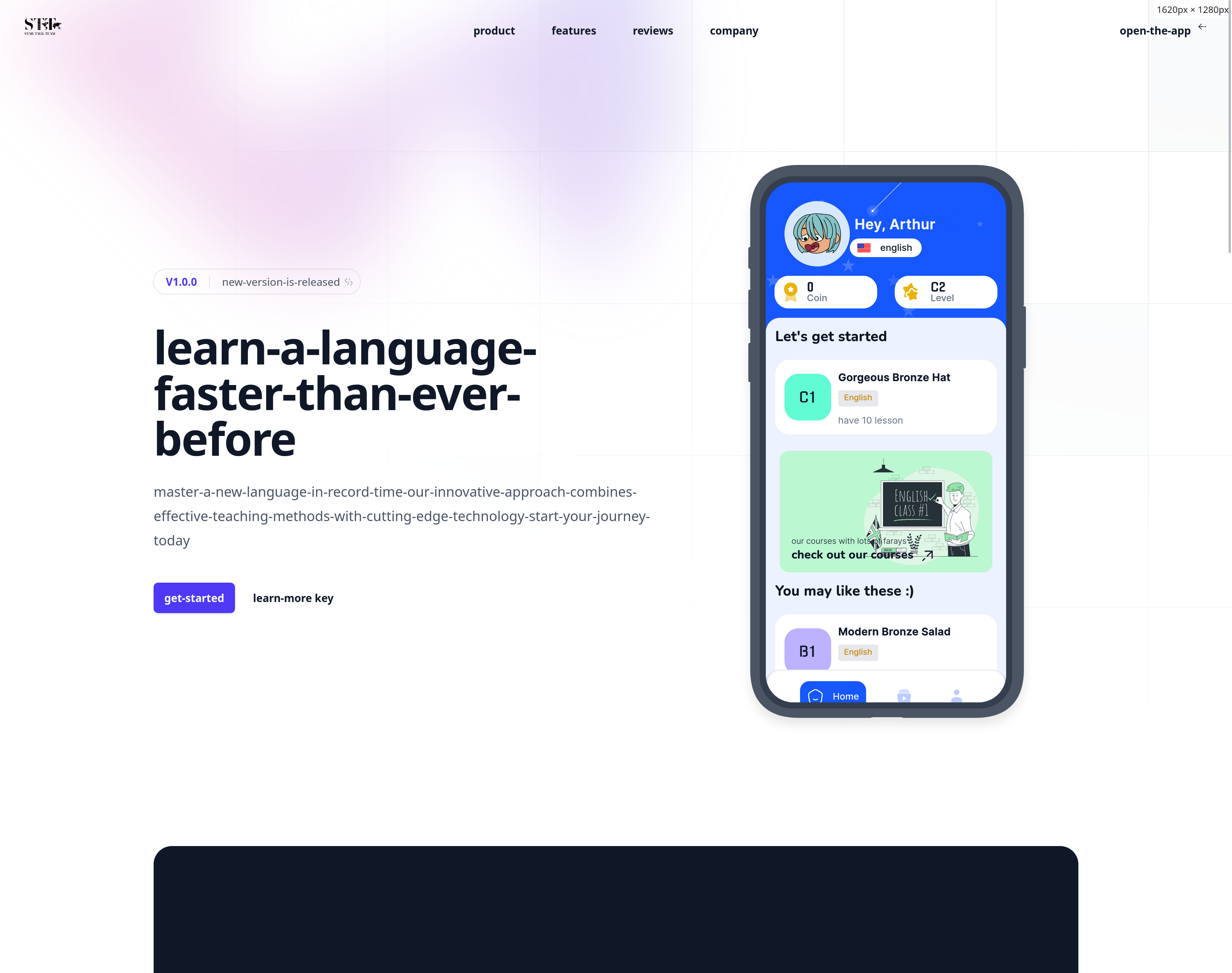 Star Talk landing project image